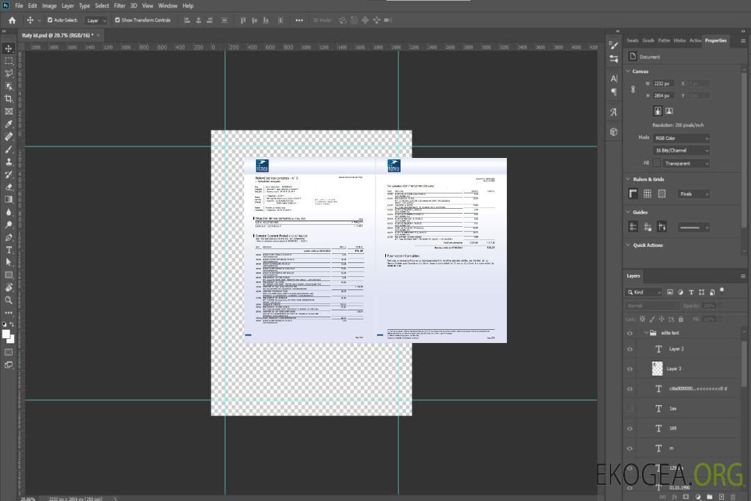 Relevé bancaire France La Banque postale 3 pages template Relevé bancaire France La Banque postale 3 pages template
